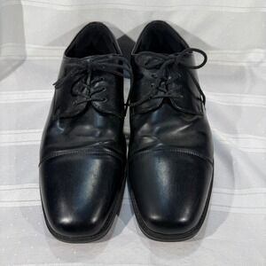 Men's Black Leather Dress Shoes Oxford Style Size 11.5